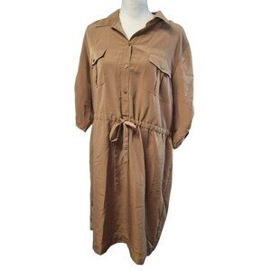 Mossimo Supply Co. Tan Midi Dress